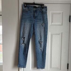 Kendall & Kylie Light Blue Distressed Skinny Jeans